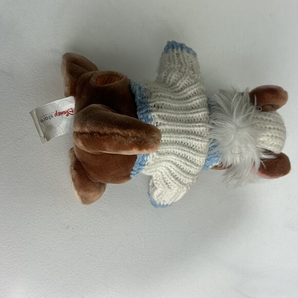Disney Parks Winnie The Pooh ROO Blue Snowflake Sweater 8" Plush Stuffed Animal - Picture 6 of 9